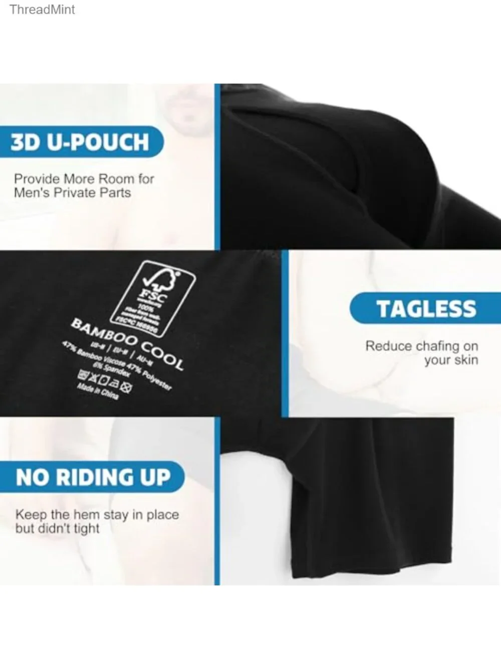 N/A spandex 3d boxer